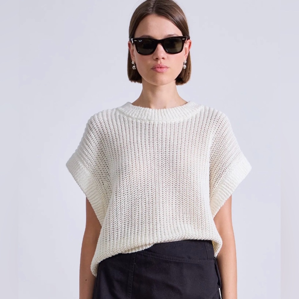 EUC Apiece Apart Linen Oliva Vest XS/S